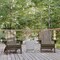 Flash Furniture Brown Adirondack Patio Chairs with Cupholder, 2PK 2-LE-HMP-1044-10-BR-GG - alternate 1